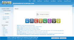 Desktop Screenshot of direzionelavori.acamspa.com