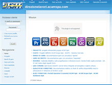 Tablet Screenshot of direzionelavori.acamspa.com
